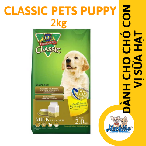 Thức ăn cho chó con Classic Pets Puppy Vị hạt sữa 2kg