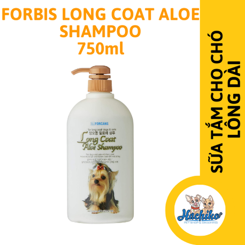 Sữa tắm cho chó lông dài Forbis Short Coat Aloe Shampoo 750ml