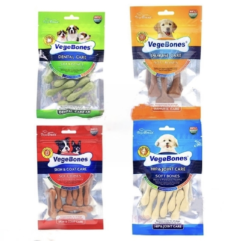 Xương VegeBones 60G ( Trà Xanh/ Sữa/ Bò/ Gà )