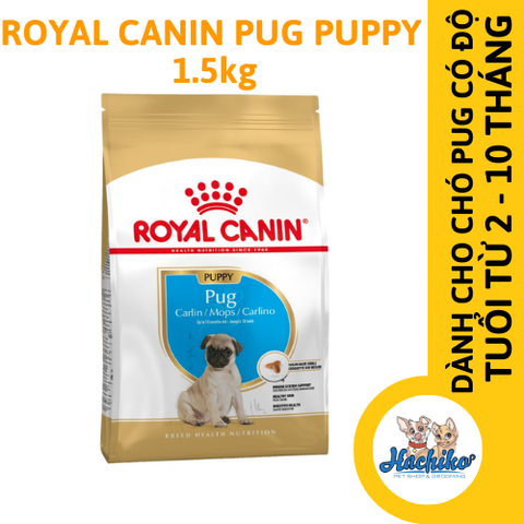 Thức ăn cho chó con dưới 10 tháng tuổi Royal Canin Pug Puppy 1.5kg
