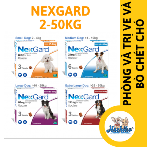 Viên nhai NexGard® trị ve, ngừa ghẻ cho chó