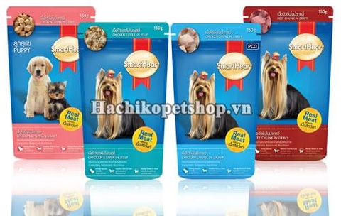 Smartheart - Chicken, bacon & egg gravy 130g - Xốt vị gà viên, heo &trứng