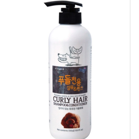 Forcan - Dầu gội và xả dành cho chó lông màu xoăn 550ml