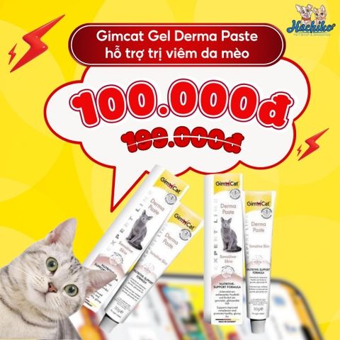 Gimcat Gel Derma Paste 50gr hỗ trợ điều trị viêm da mèo