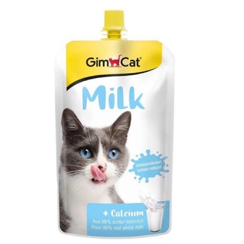 Gimcat Cat Milk 200ml Doypack-sữa cho mèo bổ sung canxi