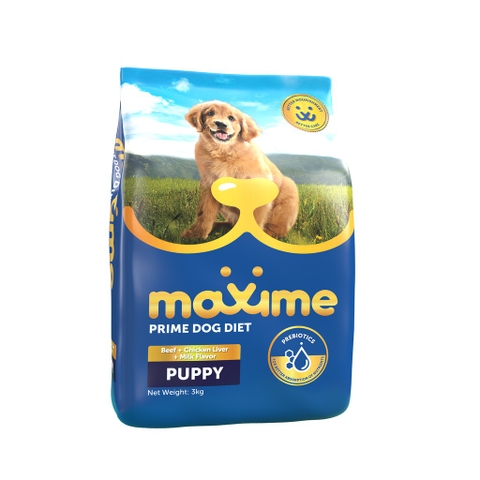 Thức ăn hạt vị bò cho Chó con Maxime Puppy Beef