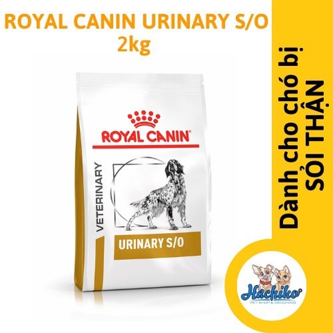 Thức ăn hỗ trợ bệnh sỏi thận cho chó Royal Canin Urinary S/O canine 2kg
