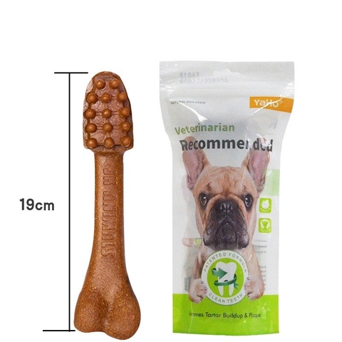 Xương gặm bàn chải sạch răng Yaho - 1 cái 19cm 162gr