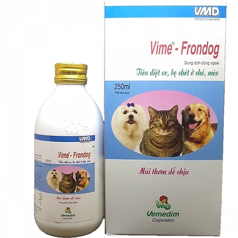 Thuốc xịt ve rận cho Chó Mèo Vime Frondog 250M