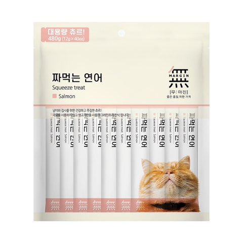 Xốt cá hồi/ ức gà cho mèo MeoWow Mumargin -  480gr/40 que