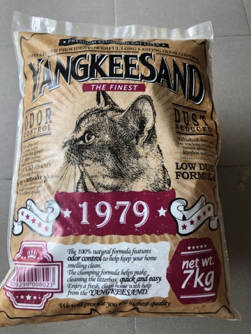 Cát vệ sinh đất sét cho mèo YANGKEESAND - 7kg