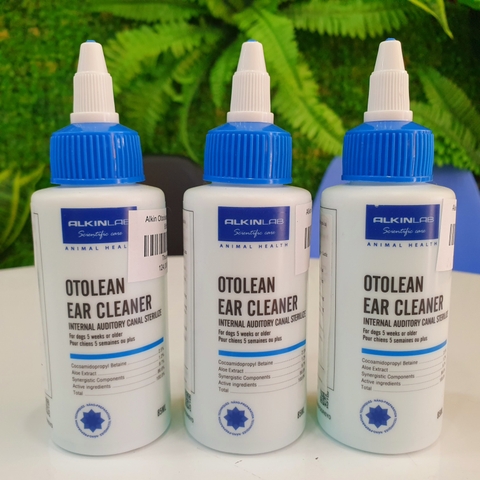 Nước vệ sinh tai Otolean Ear Cleaner Alkin dành cho chó mèo 85ml