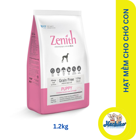 Thức ăn hạt mềm cho chó con Zenith Puppy - 1.2kg/3kg