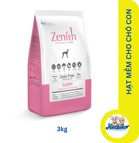 Thức ăn hạt mềm cho chó con Zenith Puppy - 1.2kg/3kg