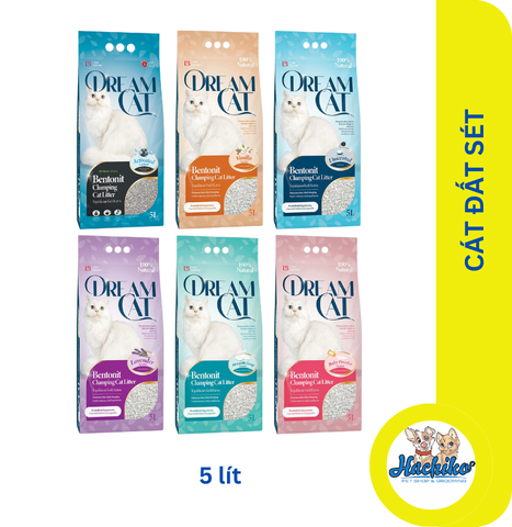 Cát vệ sinh đất sét cho mèo Dreamcat CatLitter 5 lít