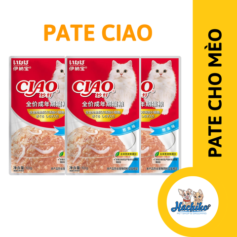 Pate Ciao gói 60g nhiều vị cho mèo