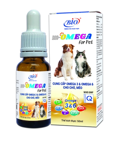 Bio - Omega For Pet 50ml - Dầu cá chó mèo