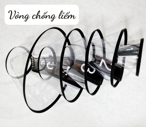 Dia Vòng chống liếm trong suốt - 5 size