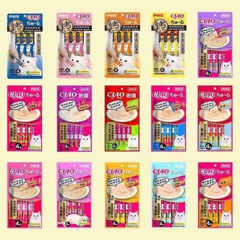 Súp thưởng CIAO 4 que dạng cream cho mèo (14g x 4 que)