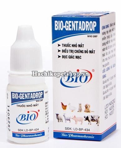 Dung dịch nhỏ mắt cho chó mèo Bio Genta Drop 10ml