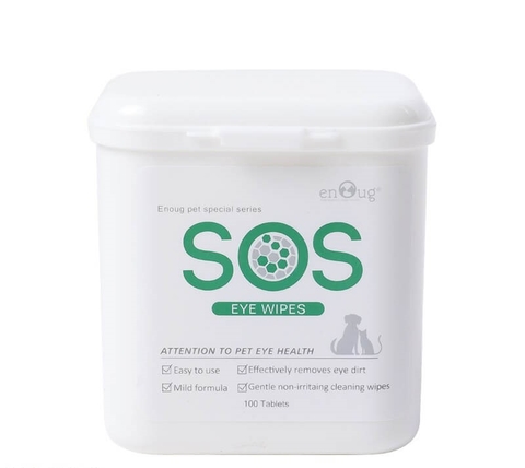 UP Khăn ướt SOS vệ sinh mắt chó/mèo 100 miếng 1 hộp