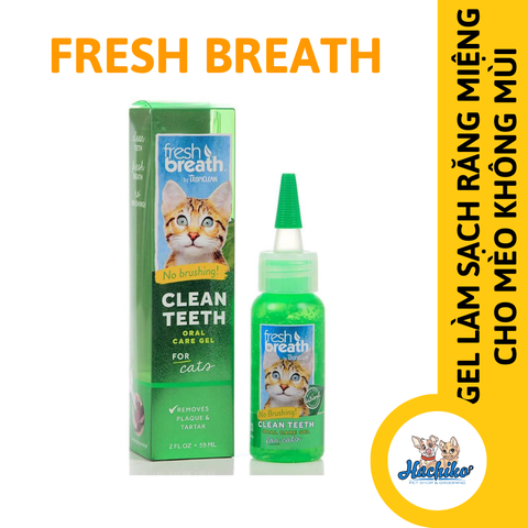 Gel làm sạch răng miệng cho mèo không mùi Fresh Breath Clean Teeth Oral Care Gel 59ml