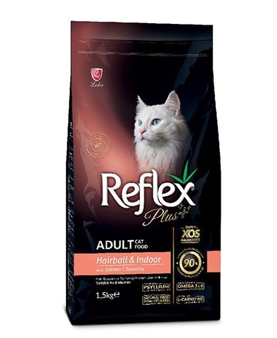 Thức ăn hạt Mèo Reflex Plus Cat Adult Hairball (Búi Lông) 1.5kg