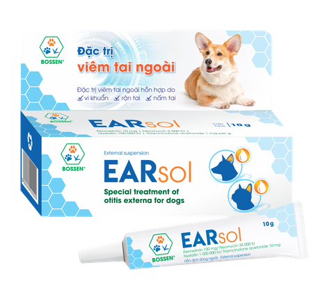 Bossen - Earsol 10gr (đặc trị viêm tai, rận tai)
