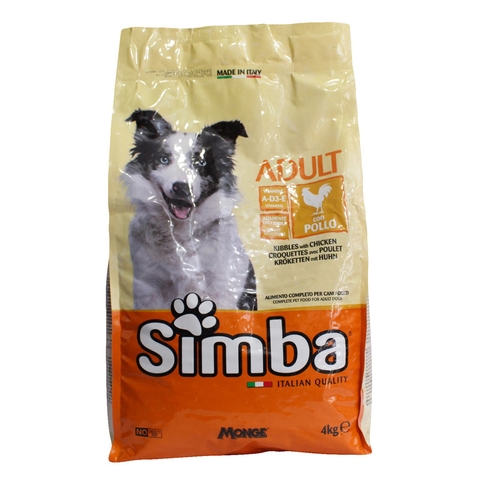 Thức ăn hạt cho chó lớn vị gà Simba Adult Dog Chicken 4kg