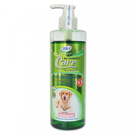 Sữa tắm tiêu diệt ve, rận, bọ chét Bio Care 450ml
