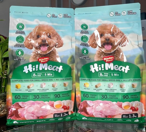 Kitchen Flavor Hi! Meat Complete Dog Food for Small breed All life stages 1.3kg