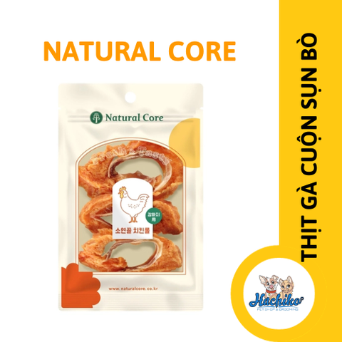 Thịt gà Cuộn Sụn Bò Cho Chó Natural Core 65g