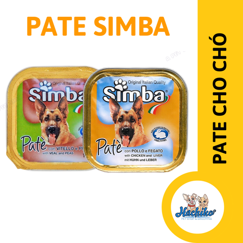 Pate cho Chó Simba 150gr Vị Thịt Gà & Gan, Bò & Đậu Hà Lan - Đồ Ăn Cho Chó Pate Simba Adult