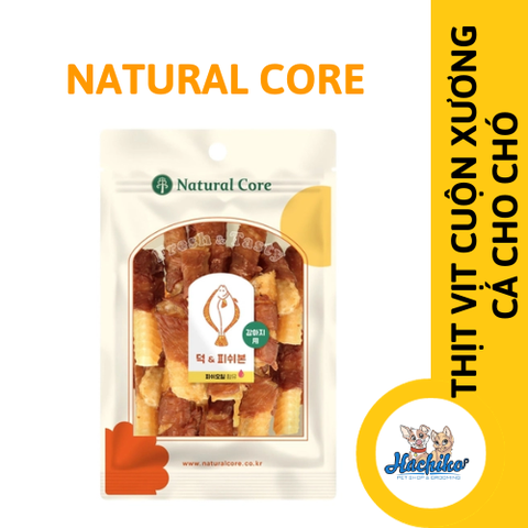 Thịt vịt cuộn xương cá cho Chó Natural Core 70gr