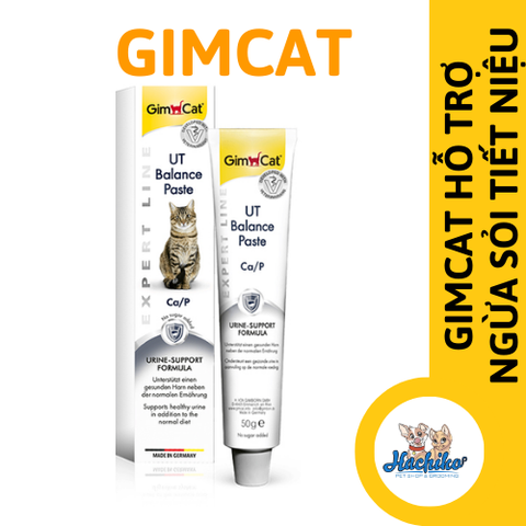 Gimcat Gel UT Balance paste hỗ trợ ngừa sỏi tiết niệu mèo 50gr