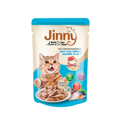 Xốt Jinny Tuna in Jelly Topping Mackerel 70g