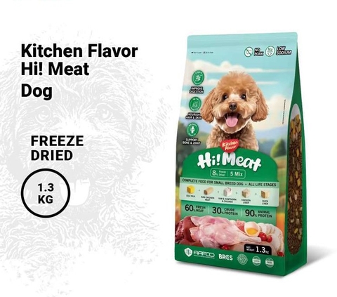 Kitchen Flavor Hi! Meat Complete Dog Food for Small breed All life stages 1.3kg