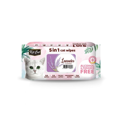 Khăn ướt kháng khuẩn mèo Lavender