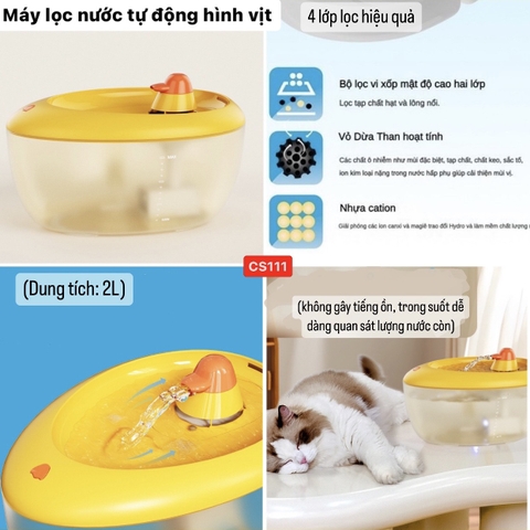 Spet Máy lọc nước tự động hình vịt