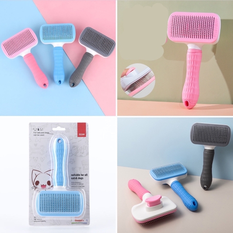 Lược đẩy lông hình chữ nhật Clean
