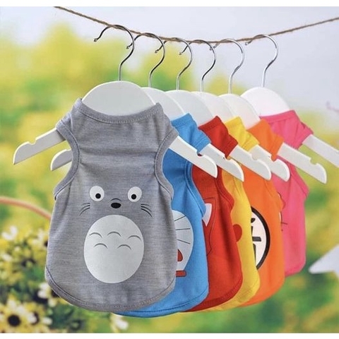 KK Áo thun 3 lỗ Mickey,Snoopy,Doremon/hình chó to 5XL (trên 18kg-25kg)