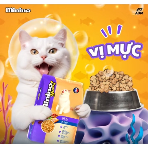 Bản sao của Minino Yum Squid 1.5kg (6gx1.5kg) - Mực
