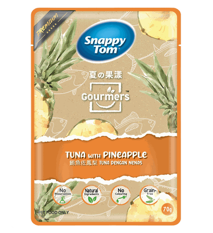 Xốt mèo Snappy Tom tuna with pineapple 70gr - vị cá ngừ dứa