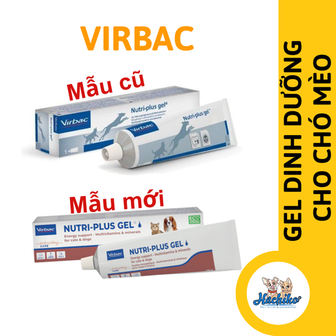Virbac Nutri Plus Gel dinh dưỡng 120,5g dành cho Chó Mèo mẫu mới