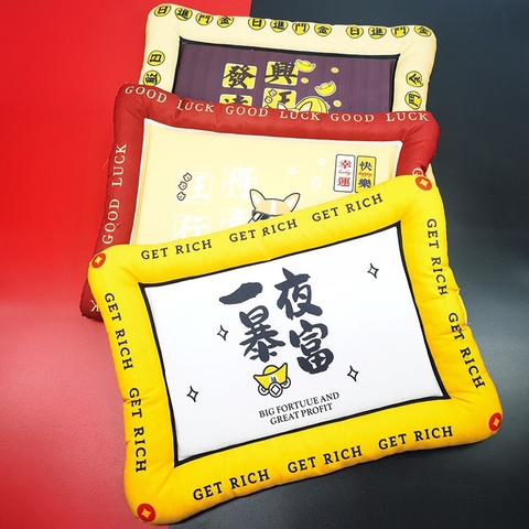 Spet Nệm hình chữ nhật in chữ Nhỏ 40*58