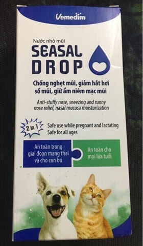 Nước nhỏ mũi cho Chó Mèo Vemedim Seasal Drop