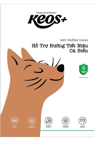 Thức ăn hỗ trợ đường tiết niệu cho Mèo Keos Plus Cat Adult Urinary 1.5kg