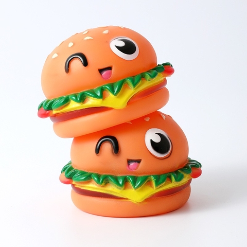 Spet đồ chơi Hamburger mặt cười 8cm