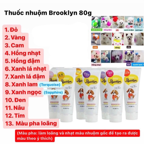 Thuốc nhuộm lông Brooklyn cho Chó