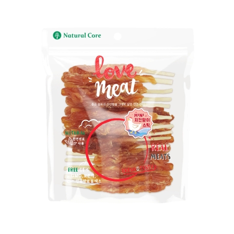 Snack cho chó thịt cuộn da bò Natural Core - 160g